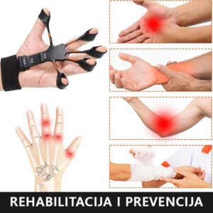 Silikonski trenažer za prste koji se koristi za rehabilitaciju šake, zgloba i prstiju kod smanjene pokretljivosti