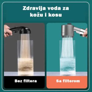 Tuš drška sa filterom koja prija koži i kosi