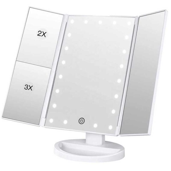 Pomoćna ogledala sa 2x i 3x uvećanjem za precizno nanošenje šminke