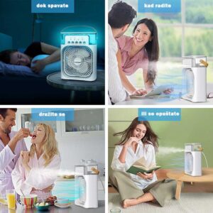 mini ventilator sa vodom se koristi dok spavate, radite, uživate ili se opuštate