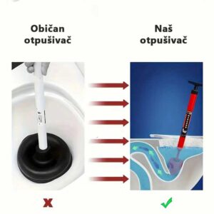 uporedni prikaz običnog i univerzalnog otpušivača WC šolje