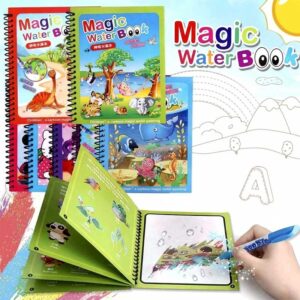 Magična vodena bojanka set 5 kom sa različitim motivima dinosaurusa, životinja, morskog sveta i automobila