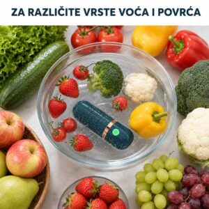 Aparat za pranje jabuka, grožđa, jagoda, paprika, brokolija i drugog povrća
