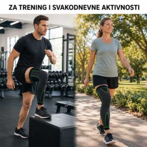 Sportski steznik za koleno za trening, hodanje i svakodnevne aktivnosti