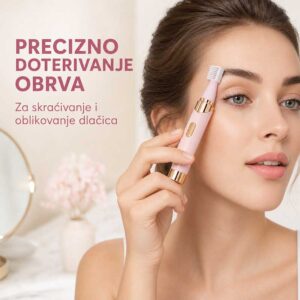 Trimer sa češljićem za precizno skraćivanje i doterivanje obrva