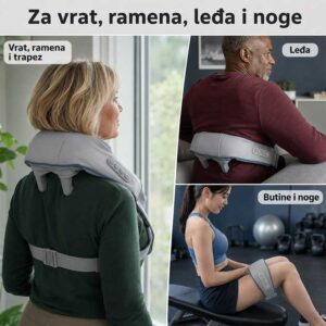 Masažer za vrat, ramena, trapez, leđa i butine