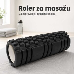 Roler za masažu mišića sa reljefnom površinom
