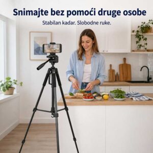 Stalak za telefon omogućava stabilno snimanje bez pomoći druge osobe
