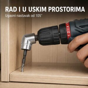 Ugaoni nastavak za bušilicu od 105 stepeni za rad u skučenom prostoru
