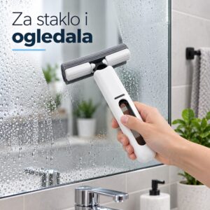 Mini mop za čišćenje stakla i ogledala u kupatilu