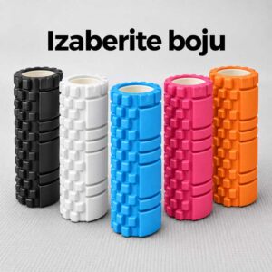 Roler za masažu u crnoj, beloj, plavoj, roze i narandžastoj boji