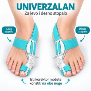 Isti korektor za čukljeve na levom i desnom stopalu