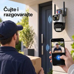 WiFi kamera sa mikrofonom i zvučnikom za dvosmerni razgovor