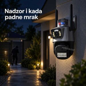 Spoljna WiFi kamera sa noćnim nadzorom ispred kuće